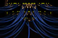 a bunch of blue wires connected to each other