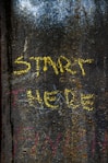 graffiti written on the side of a building