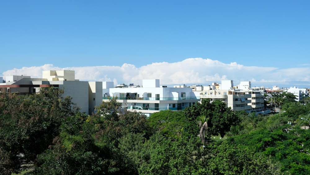 a view of a city from a hill