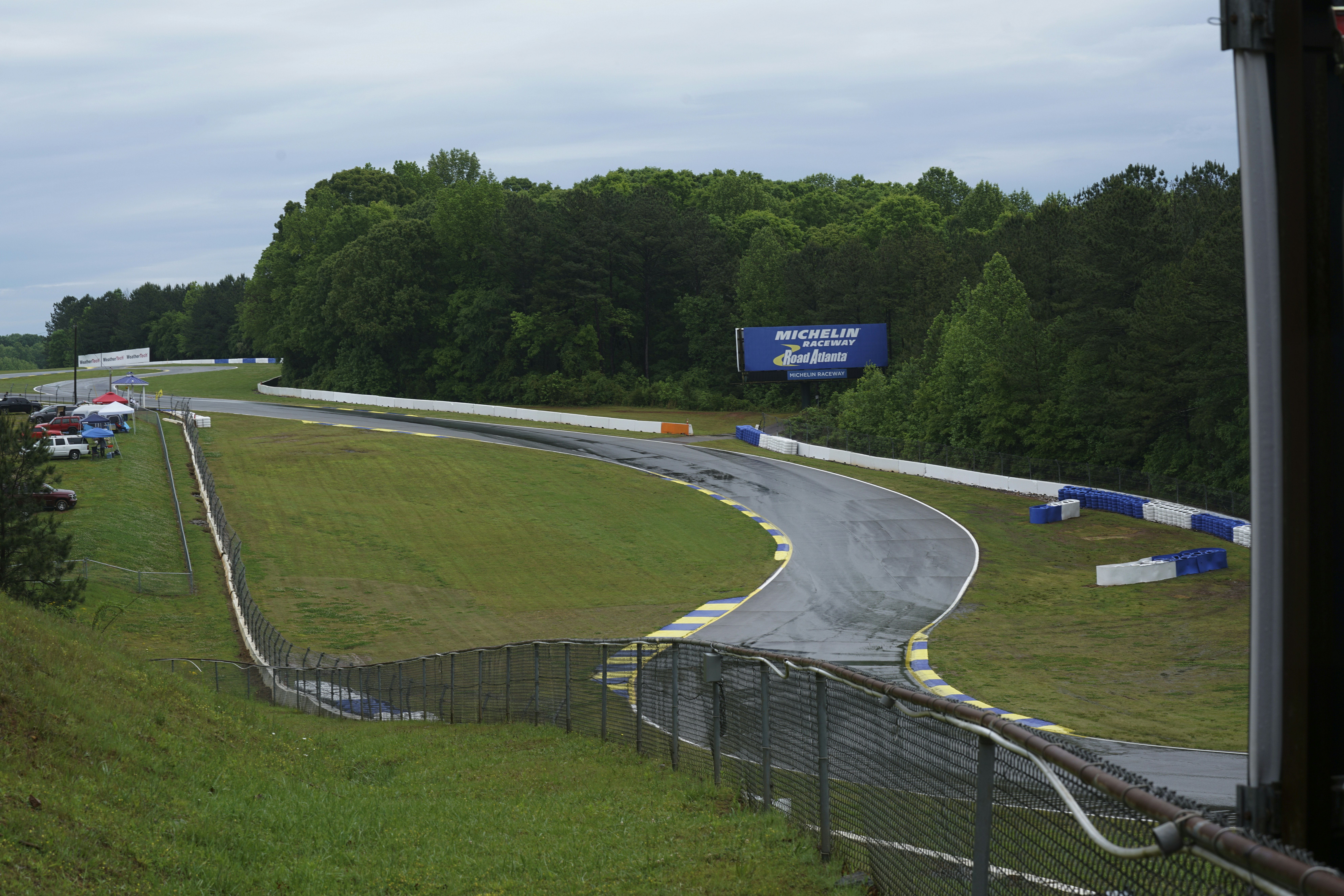 Race track view from distance