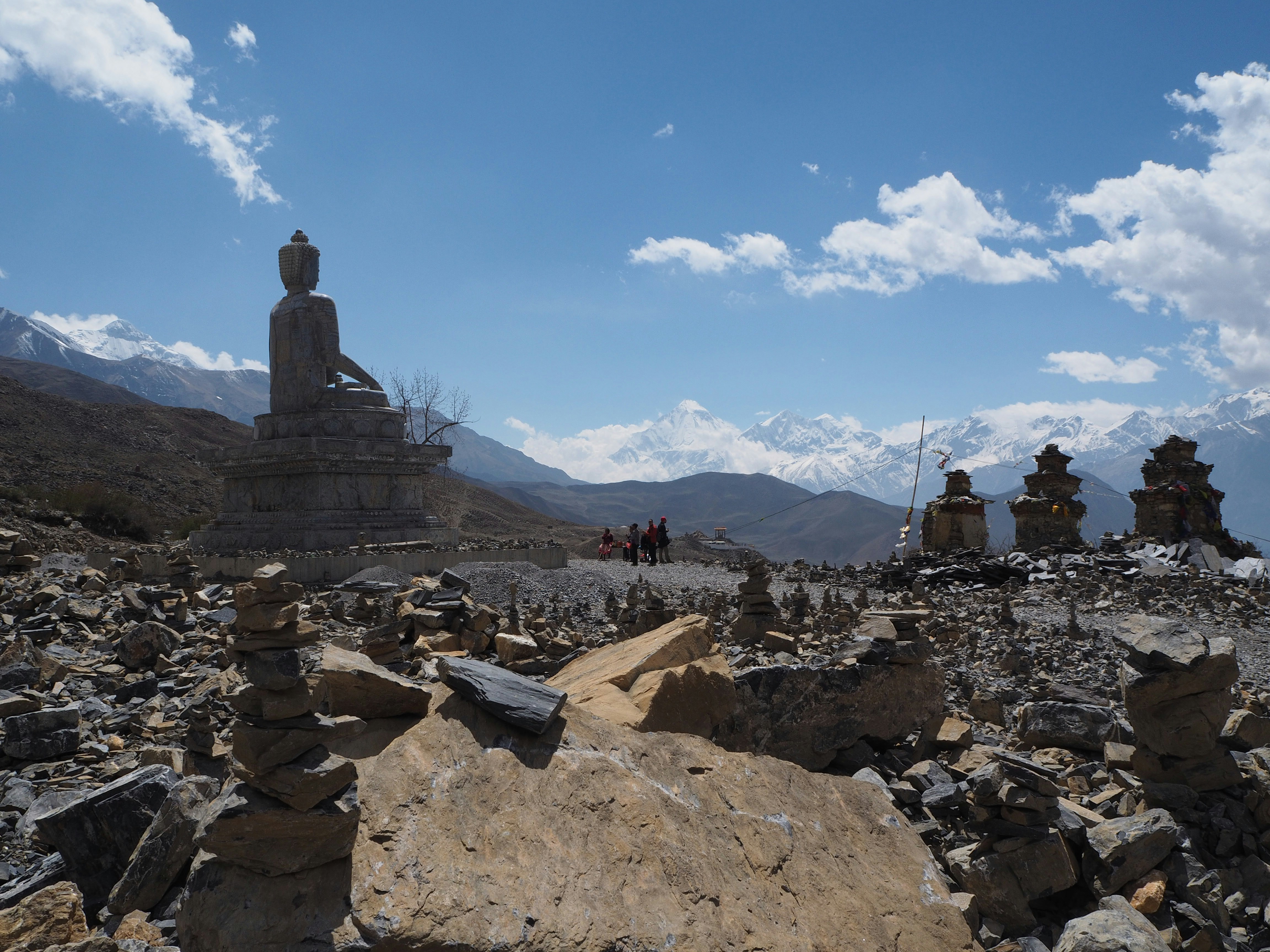 a group of rocks stacked on top of each other