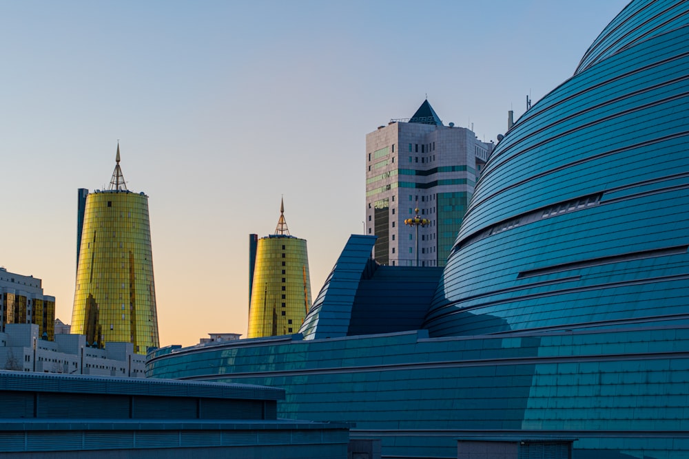 a group of buildings that are next to each other