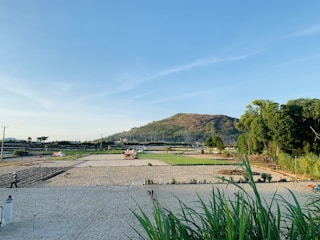 A professional conducting a detailed land evaluation in a rural setting.