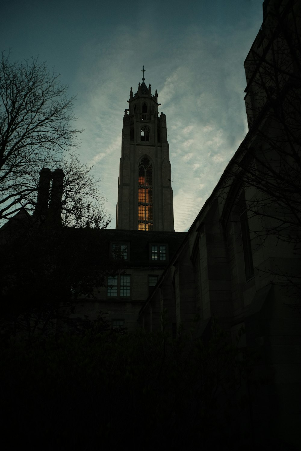 a tall tower with a clock on top of it