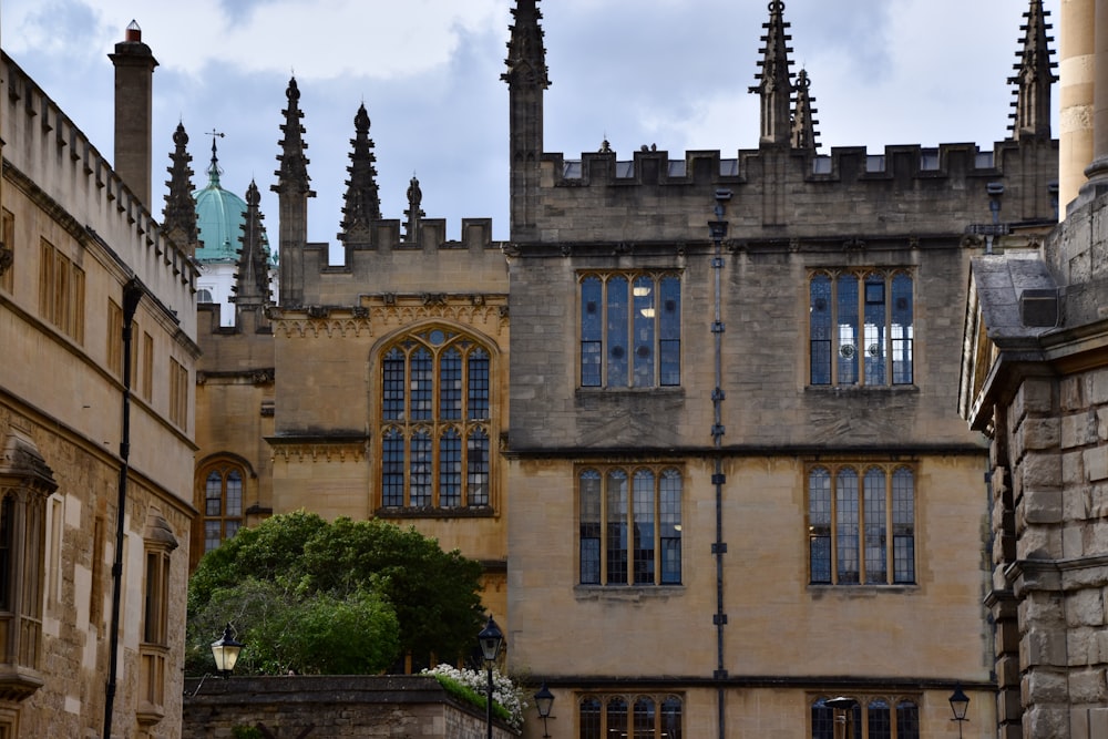 a castle like building with a clock tower