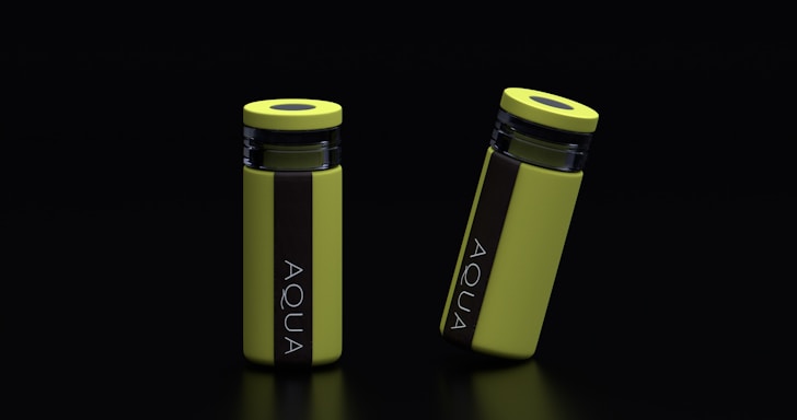 An illustration of a water bottle with the pk aqua international logo.
