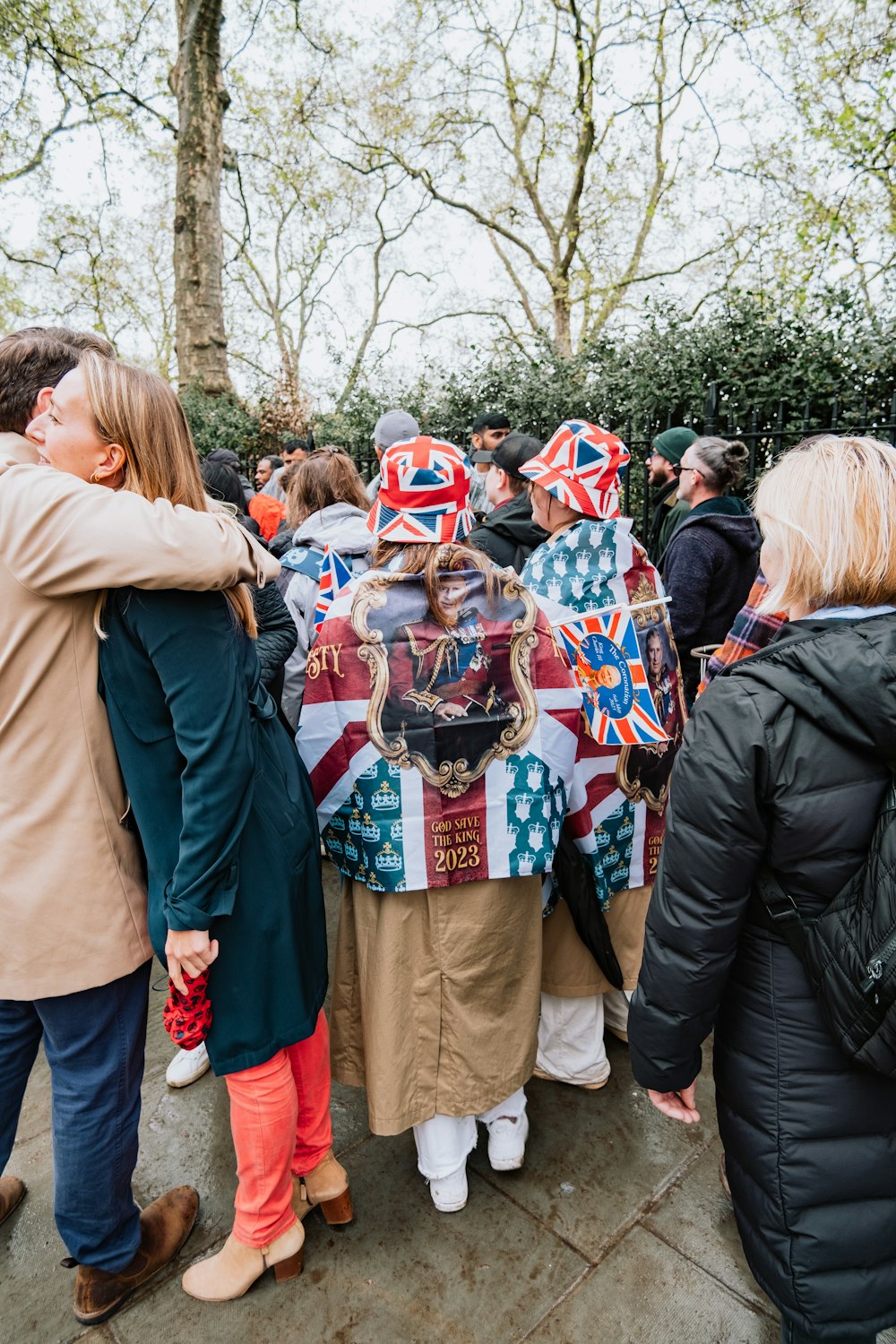 a group of people standing next to each other