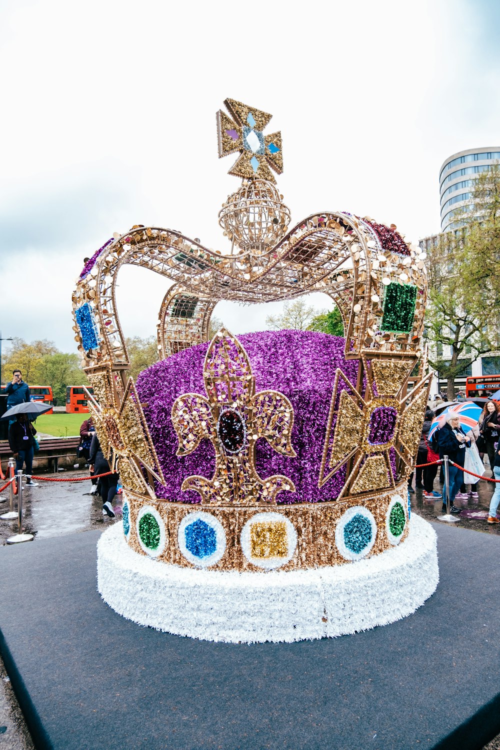 a crown made out of beads and jewels