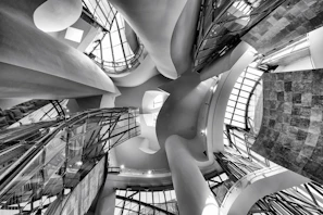 A stylish product captured from above, fitting perfectly in a dynamic gallery space.