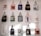 A collection of tote bags, each with a unique design, hangs on a white wall. The designs include art prints, graphic texts, and images of people. The bags are arranged in a grid with varied colors and artistic themes.