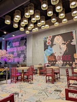 An ambiance shot of Sakura Sushi's elegant dining area.