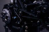 A close-up of durable motor components.