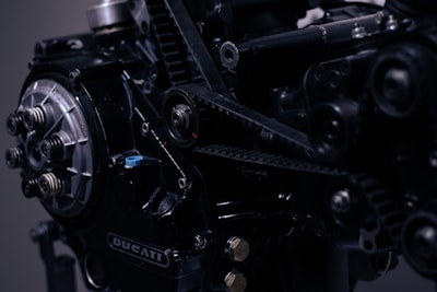 A close-up of durable motor components.