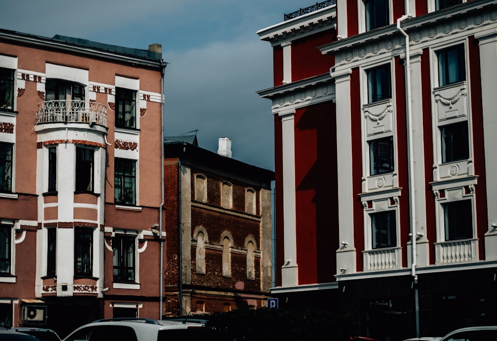 a couple of buildings that are next to each other