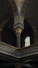 A beautiful pastel-colored image of an intricate architectural design.