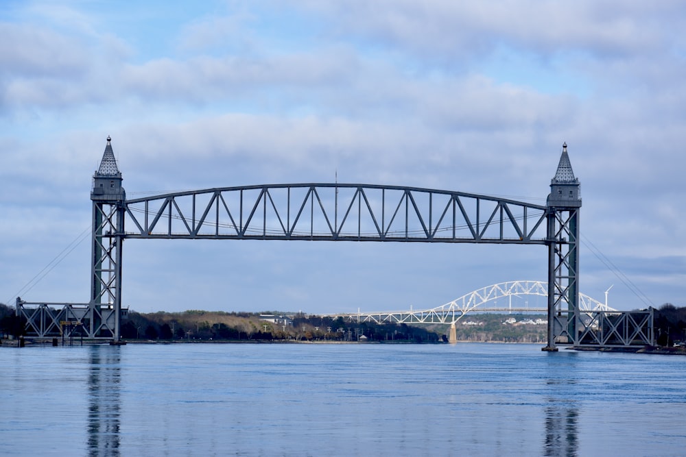 a large bridge over a large body of water