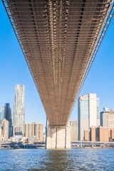 A completed bridge showcasing steel construction.