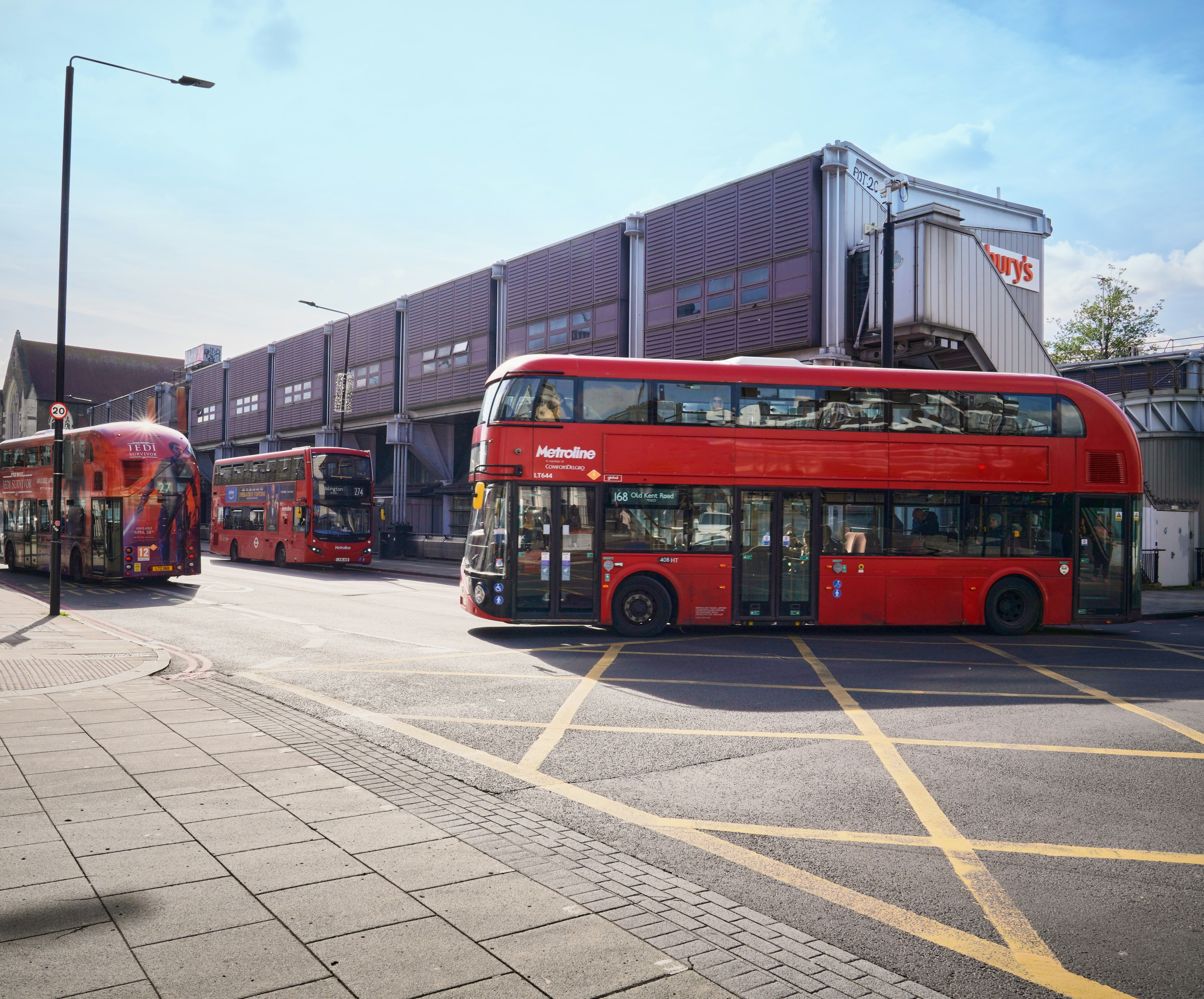 Double decker buses