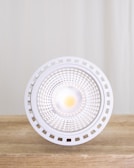 A close-up view of modern LED bulbs showcasing their sleek design.