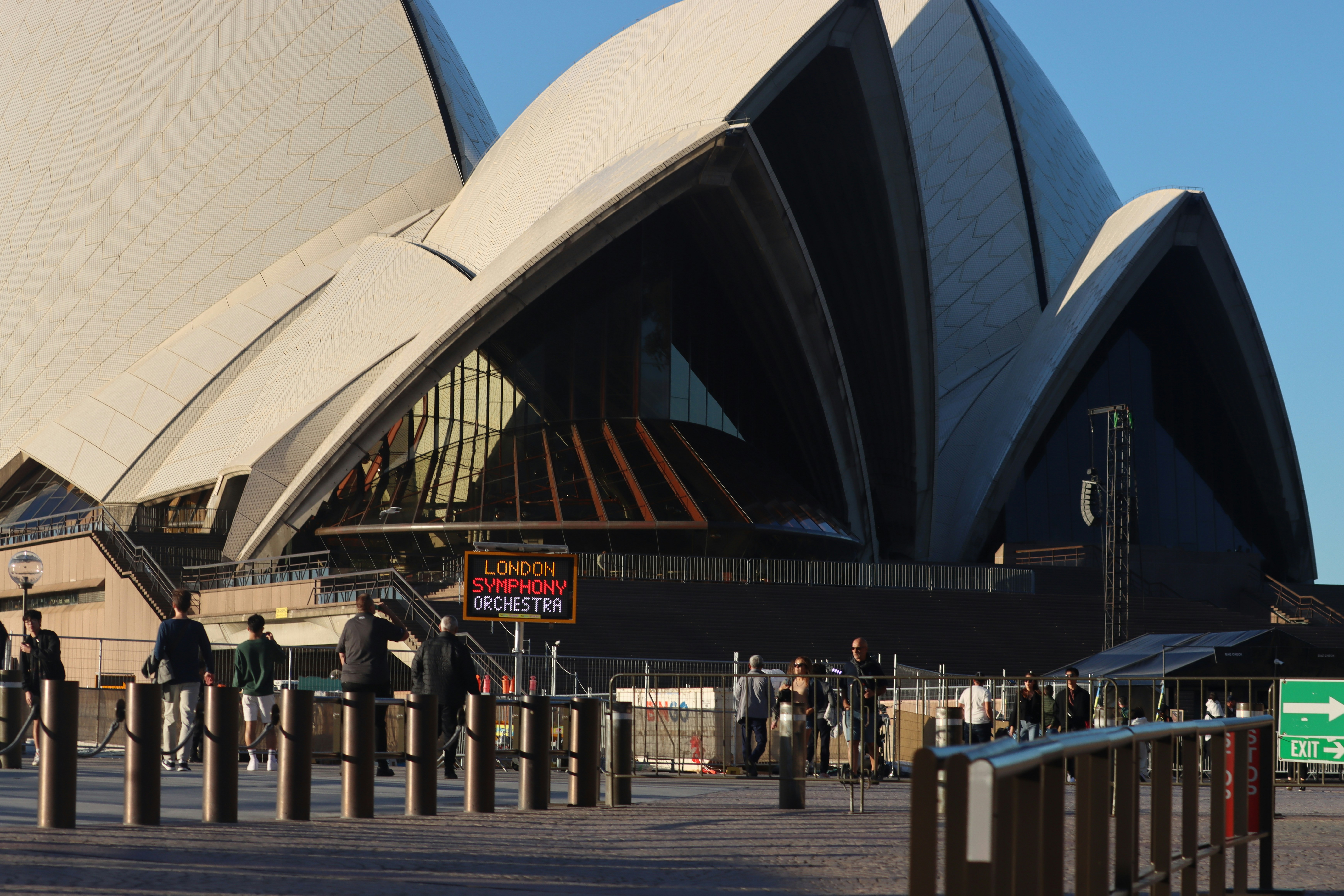 Students touring the Sydney Opera House