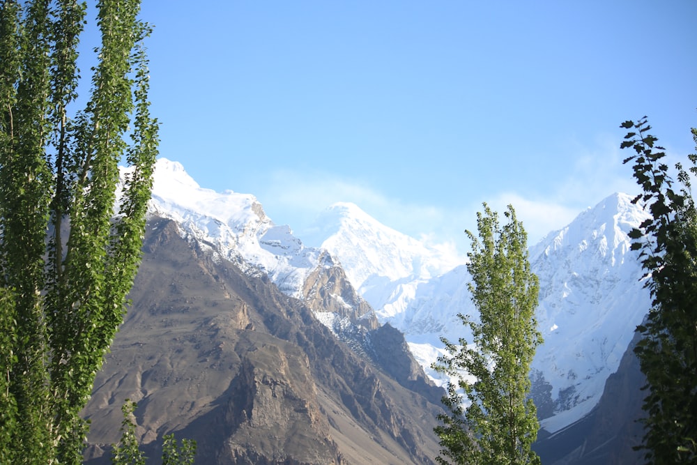 a view of a mountain range from a distance