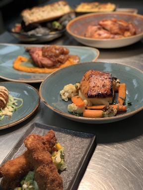 An appetizing display of various dishes from the menu.