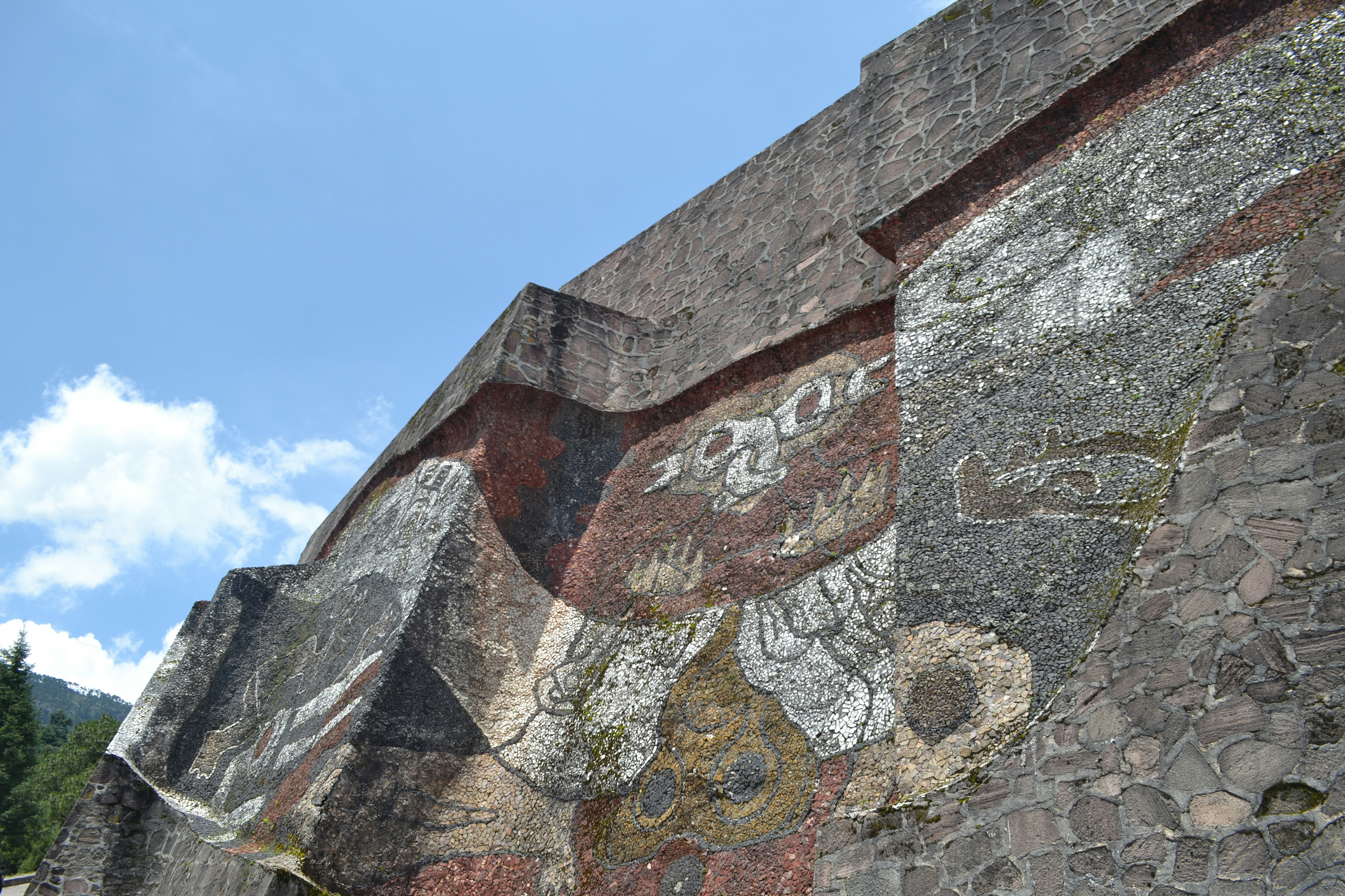 a mural on the side of a building