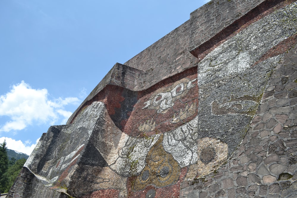 a mural on the side of a building