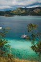 a body of water with a boat in it