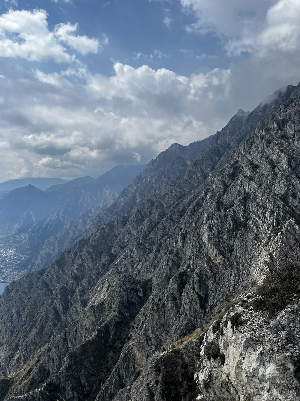 a view of the mountains from a high point of view