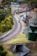 A vibrant model train layout showcasing intricate details of a bustling railroad scene.