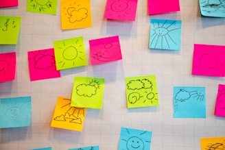 Illustration of a 13-week cash flow forecast calendar with colorful bars and notes.