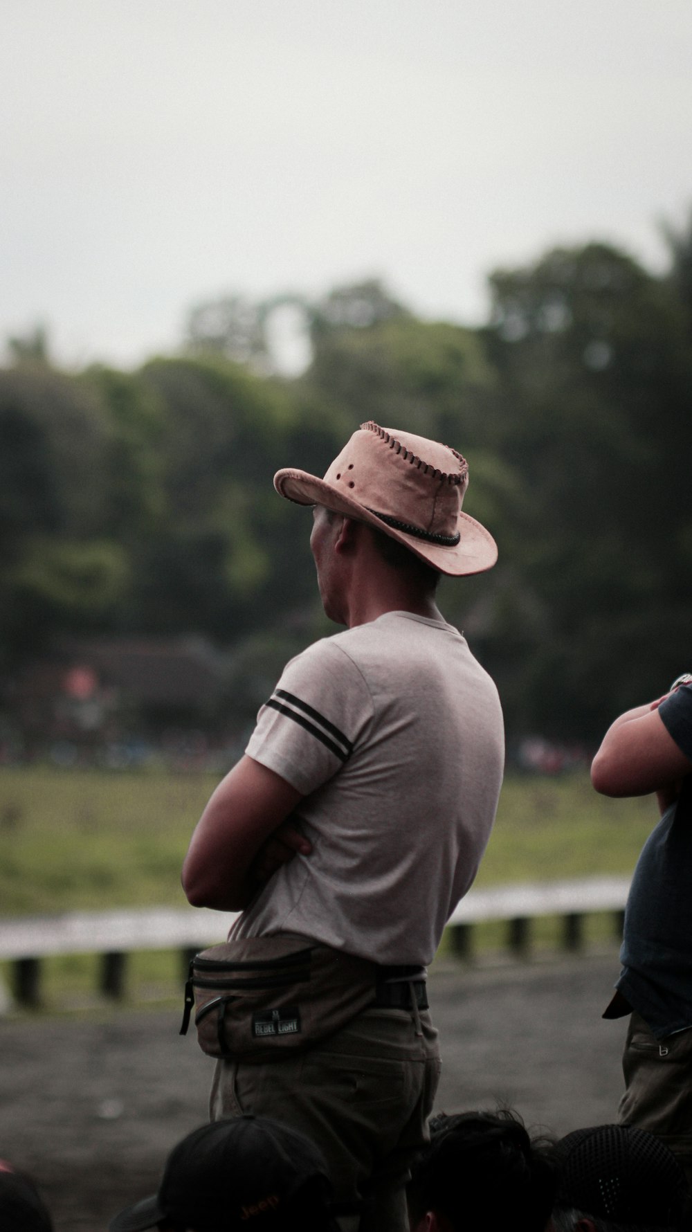 a couple of men standing next to each other