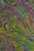 An abstract image with swirling patterns and vibrant colors. The design is reminiscent of marbled paper or an oil slick on water, with intricate, flowing shapes and an array of small, multi-colored spots creating a sense of movement and complexity.