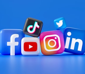 a group of different social media logos