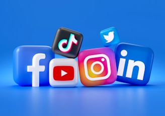 a group of different social media logos