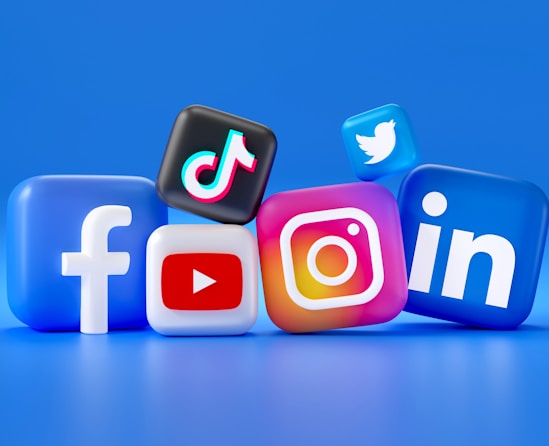 a group of different social media logos