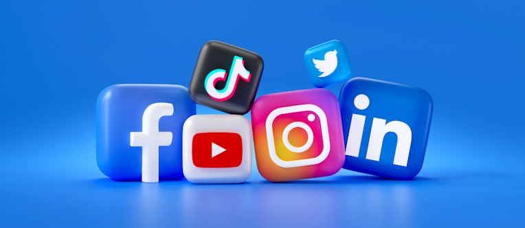 a group of different social media logos