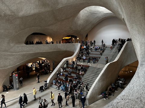 Virtual tour snapshot showcasing an event space with immersive design elements