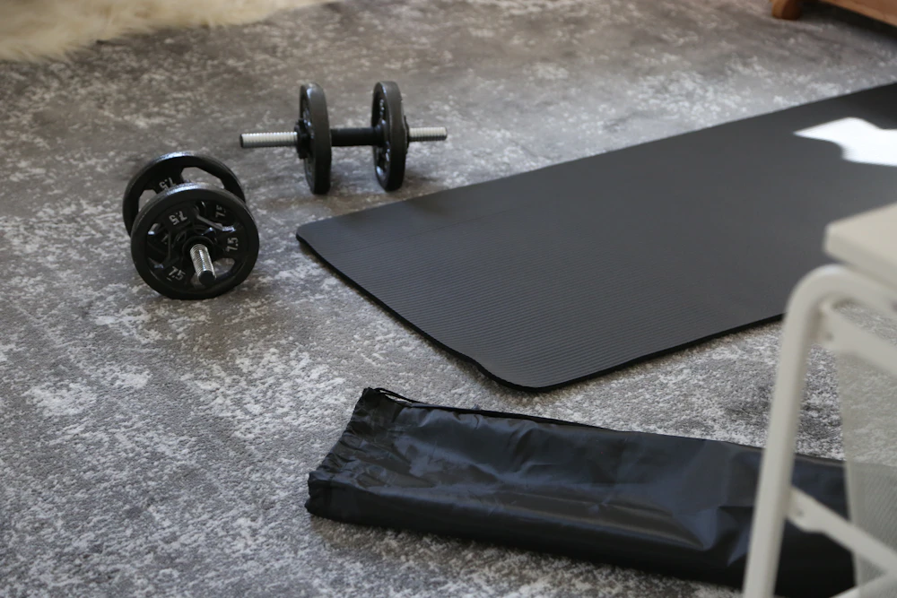 Photo of a similar item: Yes4All Adjustable Dumbbell Set with Connector, 40 lb
