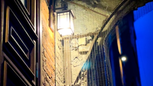 Exterior wall showcasing detailed masonry work under natural light