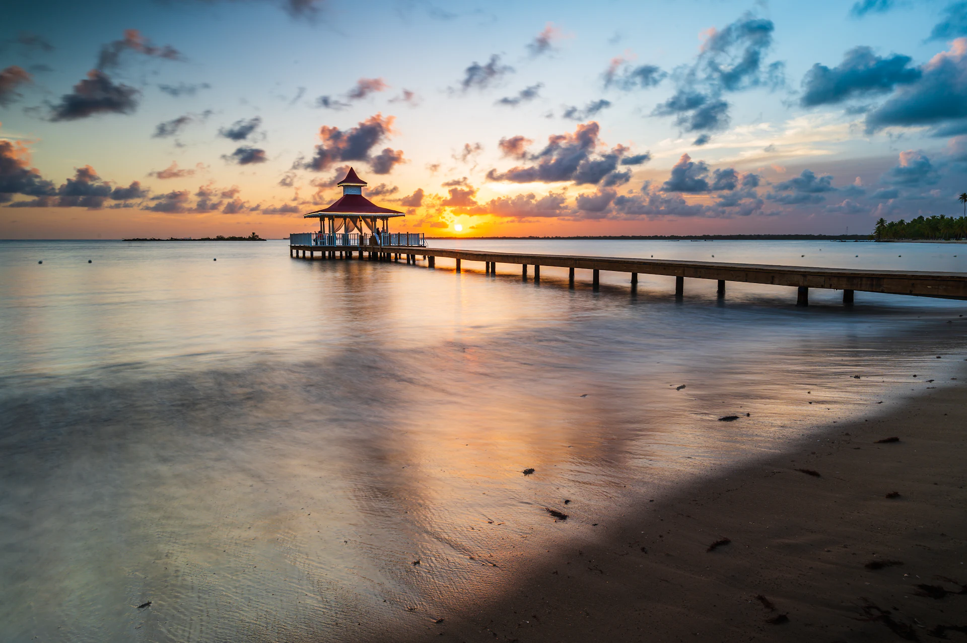 Pier over the water in La Romana