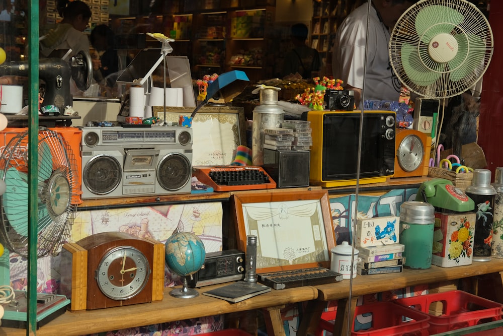 a store with a bunch of items on a shelf