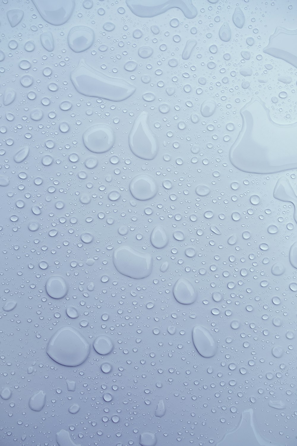 a close up of water droplets on a surface