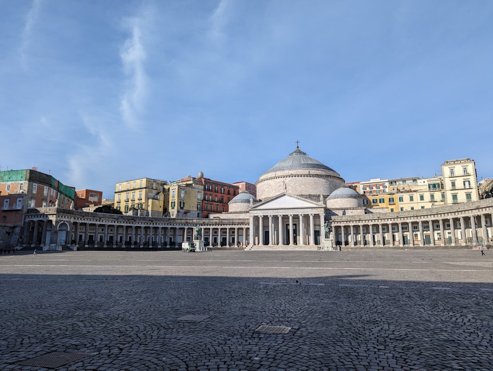 a large building with a dome on top of it