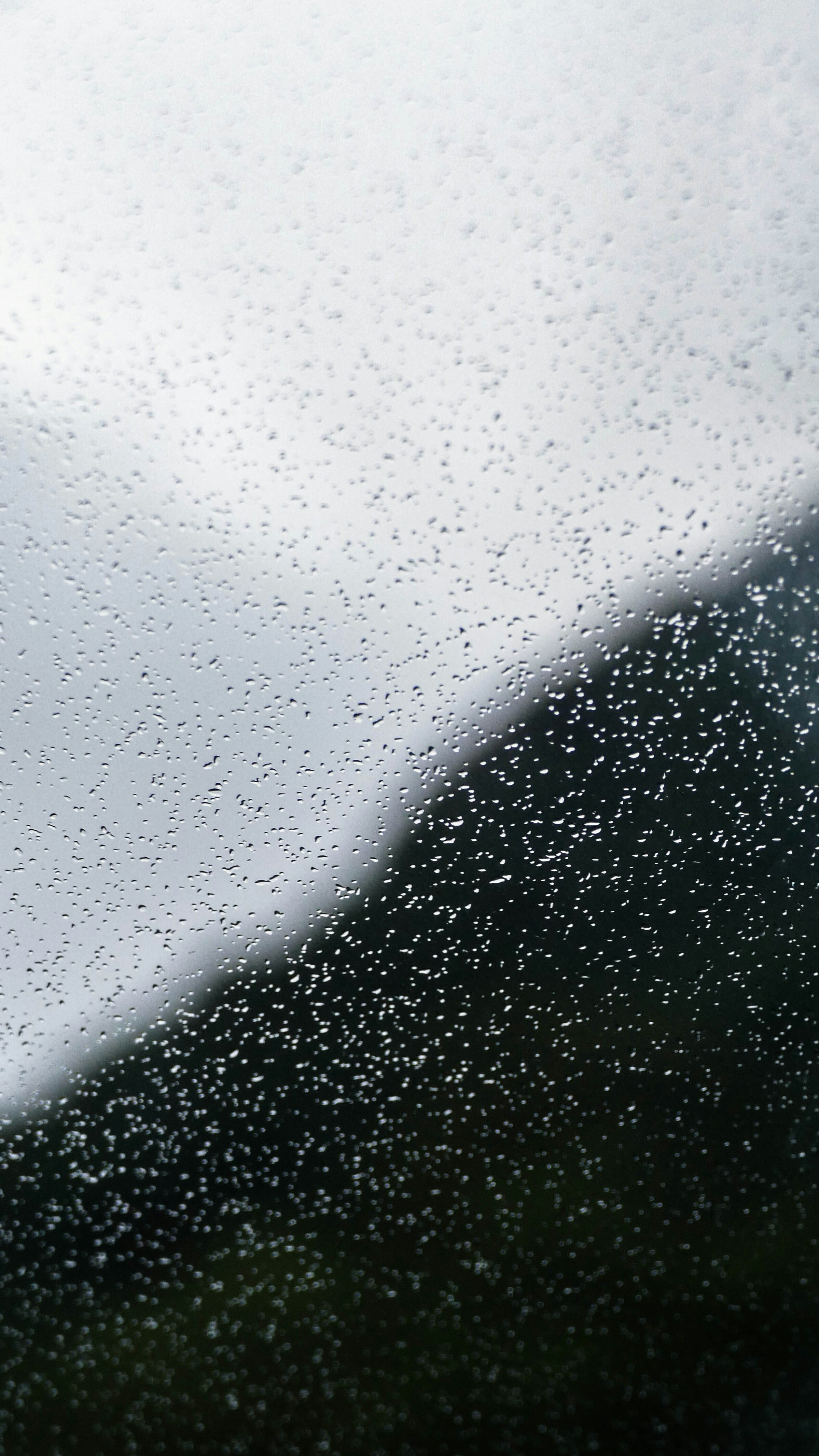 rain drops on the window of a car