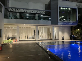 A photo of a recreational center with modern amenities.