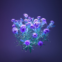 a bunch of purple flowers on a purple background