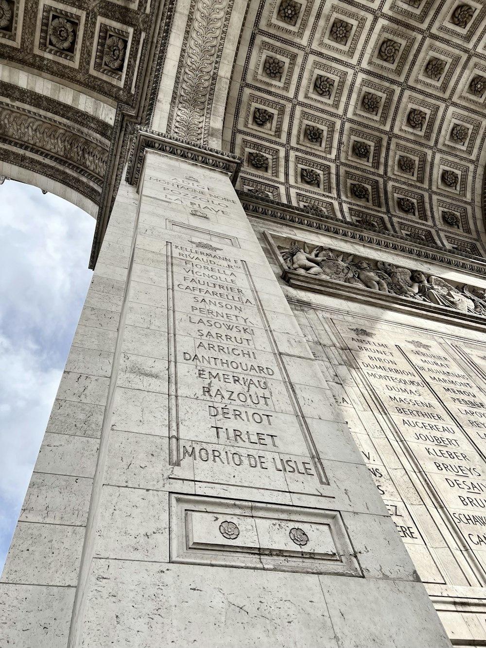 a monument with writing on the side of it