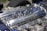 Close-up of a refurbished engine ready for installation in a vehicle.